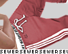 $ blush striped joggers