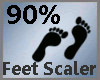 90% Scaler Feet /M