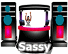 SASSY PVC NEON DJ BOOTH