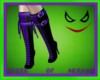 Purple Black Boots