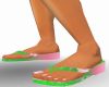 Flip Flops with pedicure