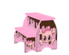 pink ice cream stool