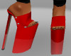 RED STRIPPER HEELS