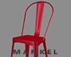 Metal Chair Red