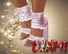 Pink Denim Heels