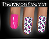 [M] Leopard Nail Pink