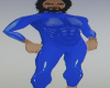 blue muscle latex suit