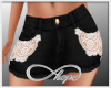 Lace Blk Skirt RL Pearl
