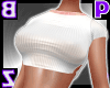 Slit Ribbed Set/White