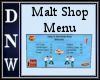 Malt shop menu