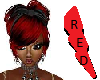 Red's tied updo(Black)