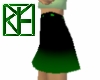 Green and black skirt