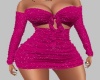 Holiday Dress - Dk Pink