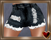 T♥ Ripped Shorts Dark