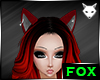 [FOX] Cat Ears Red Grey
