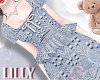 sucre dot peplum blue