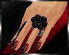 [H] Black Pearl Ring L