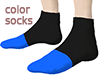 :G: color socks female b