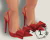 L. Bow heels red