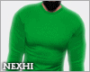♔ Fit Sweater Green
