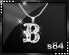 |s84| Letter B Necklace 