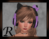 Kitty Headphone B/Purple