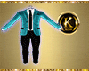 sky blue Formal suit