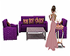 Lilac Sofa Set