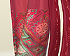 Silk boho wide trousers