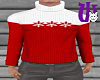 Snowflake Sweater red