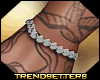 "Iced" Slvr Bracelet. R