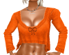 Orange sweater/bow