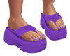 Purple Platform Sandles
