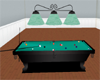 Teal Pool Table