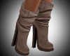 Beige Slouch Boots