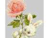 bunny w/rose