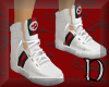 white sneakers ~ gucci