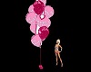 pink valentines balloons