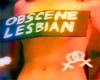 Obscene Lesbian Sticker