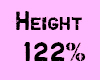 Height 122%