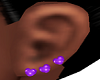 Purple Heart Earrings