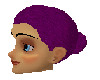 purple bun hair style