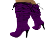 purple scrunchy boots