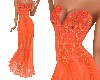 *Orange Formal Gown