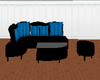~B~ blk/blue couch