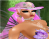 Fairy hat with pink hair
