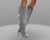 silver boots