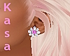 Pink Flower Earrings