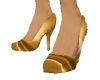 Gold Heel Pump