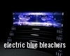 Electric blue bleachers